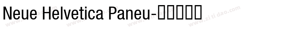 Neue Helvetica Paneu字体转换